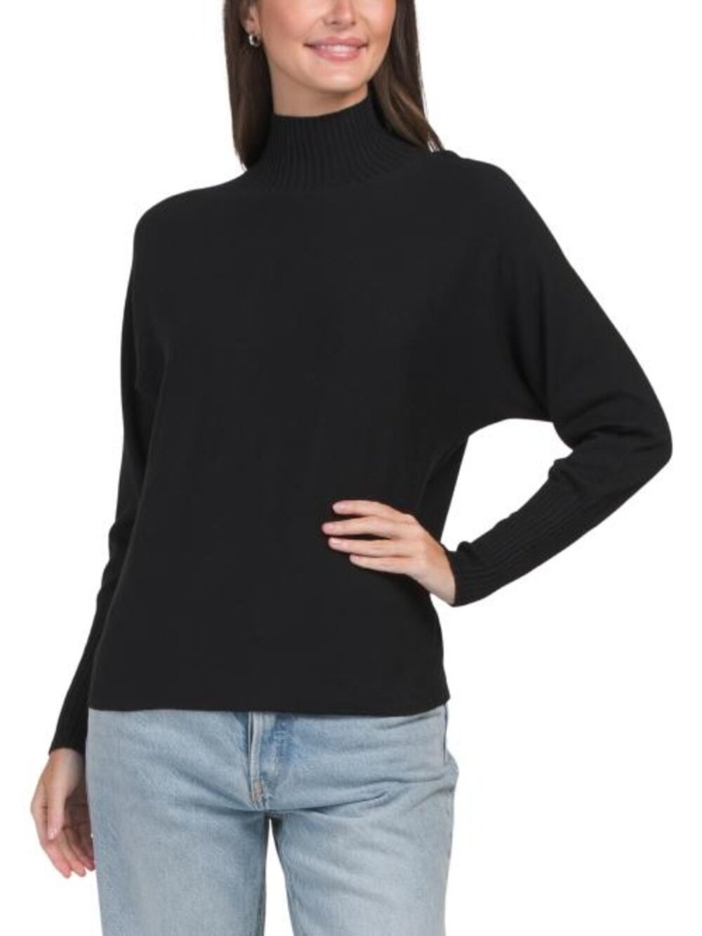 ANATOMIE Bexley Relaxed Long Sleeve Sweater With Mock Neck